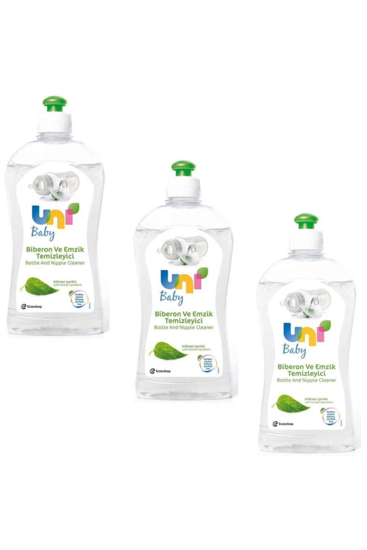 Uni Baby Biberon ve Emzik Temizleyici 500 ml 3 Kutu