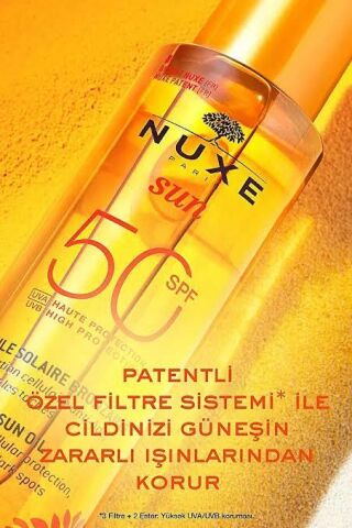 Nuxe Huile Solaire Bronzlaştırıcı Yüz ve Vücut Yağı SPF50 150 ml