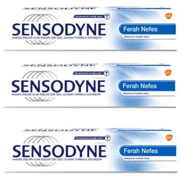 Sensodyne Ferah Nefes Diş Macunu 100 ml 3 Kutu