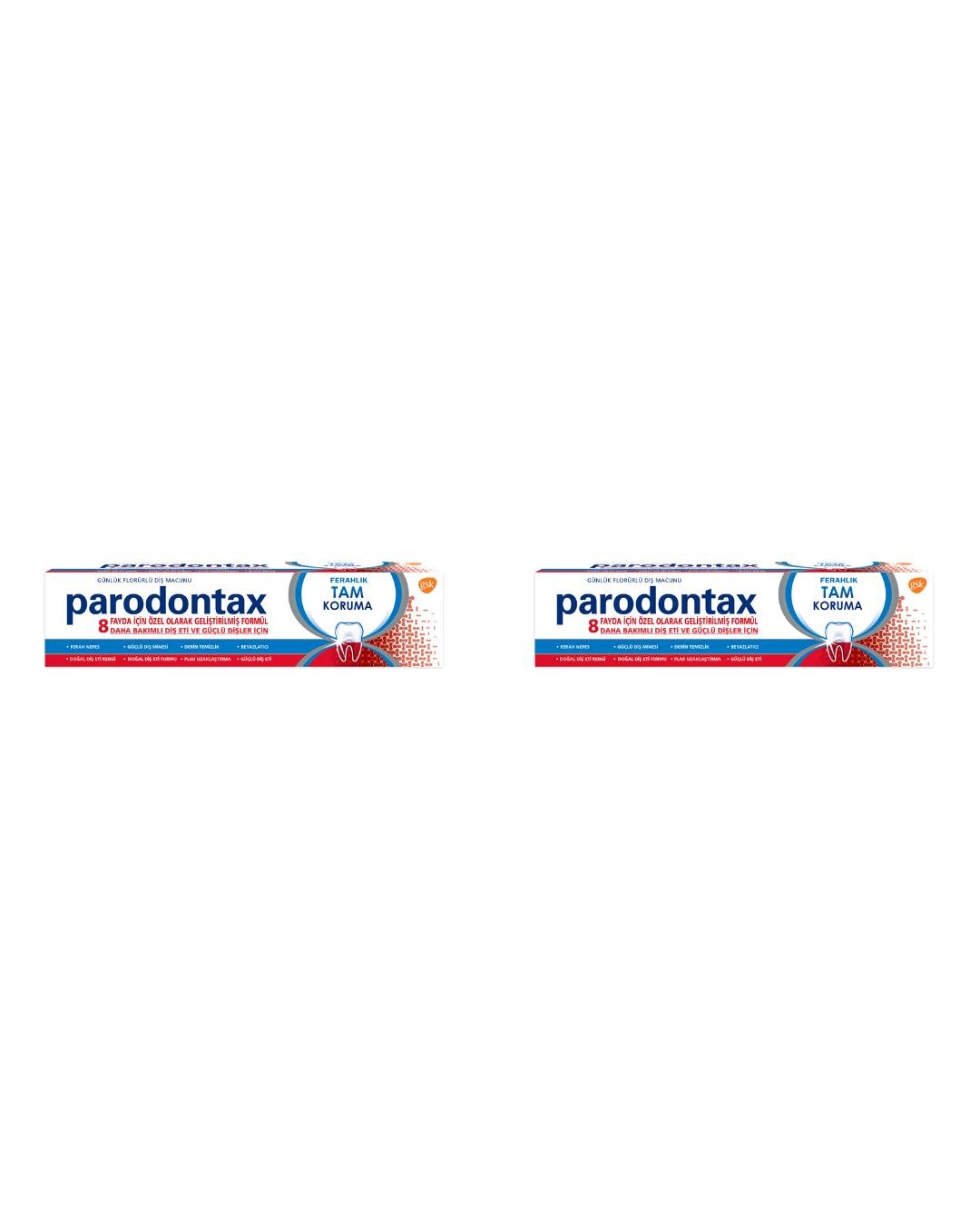 Parodontax Diş Macunu Ferahlık Tam Koruma 50 ml 2 Kutu