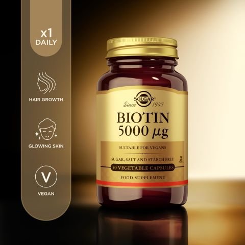 Solgar Biotin 5000 Mcg 50 Kapsül