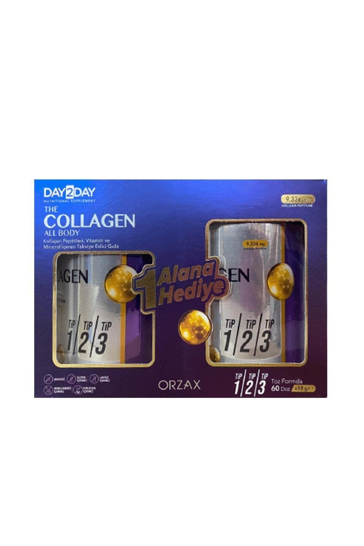 Day2Day The Collagen All Body Toz 300 gr 2 Kutu