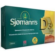 Sjomann's D3 Çiğnenebilir Jel 30 Tablet
