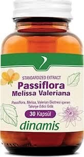 Dinamis Passiflora Melissa Valeriana 30 Kapsül