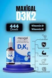 Maxigal D3 + K2 Takviye Edici Gıda 20 ml