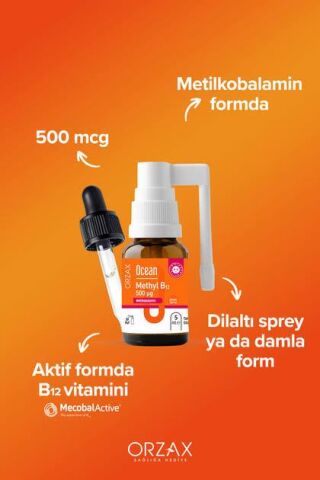 Ocean Methyl B12 Sprey 500 mcg 5 ml