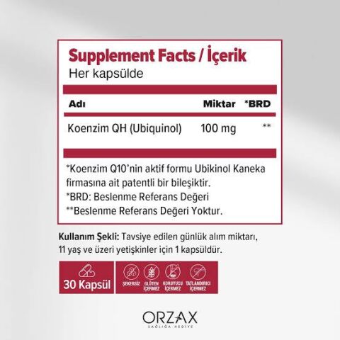 Ocean Koenzim Qh 100 Mg 30 Kapsül