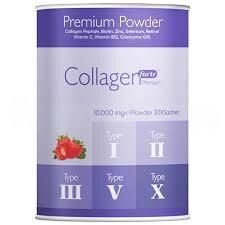 Collagen Forte Premium Powder Çilek Aromalı 10,000 mg 30 Şase
