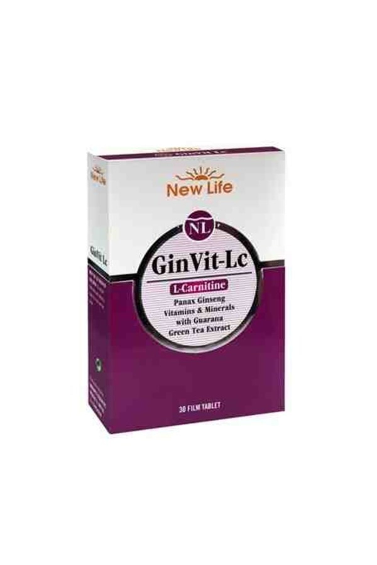 New Life GinVit-Lc L- Carnitine 30 Film Tablet