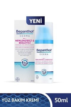 Bepanthol Derma Nemlendirici ve Besleyici Günlük Yüz Bakım Çok Kuru ve Hassas  Ciltler 50 ml