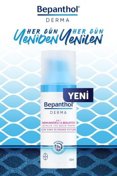 Bepanthol Derma Nemlendirici ve Besleyici Günlük Yüz Bakım Çok Kuru ve Hassas  Ciltler 50 ml