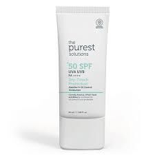 The Purest Solutions Dry Touch Protection Mat Bitişli Yağlı Ciltler İçin Güneş Kremi SPF50+ 50 ml