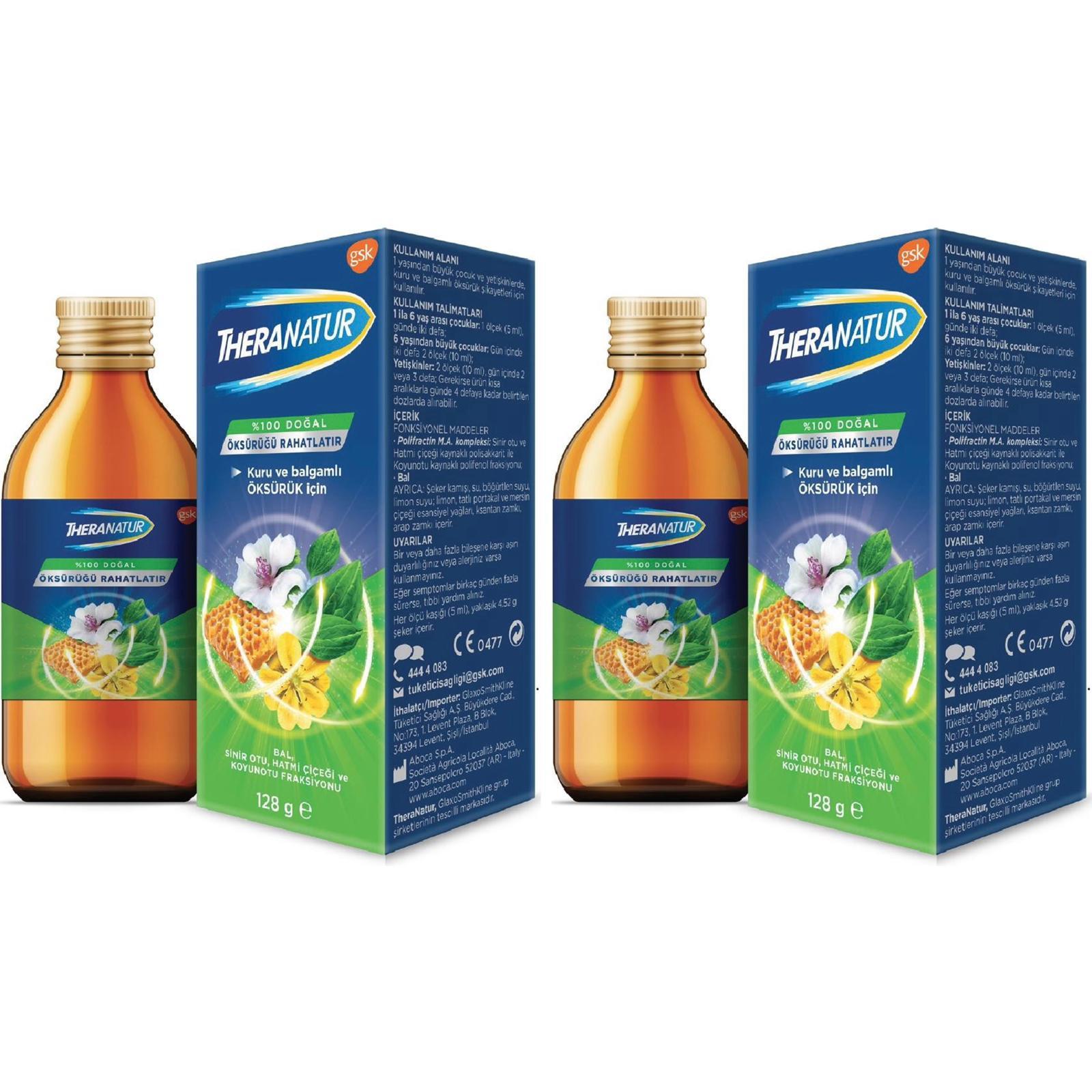 Theranatur Bitkisel Şurup 128 gr 2 Kutu