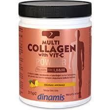 Dinamis Multi Collagen with Vit C Toz Ananas Aromalı 315 gr