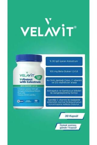 Velavit V-Firstect With Colostrum 30 Tablet