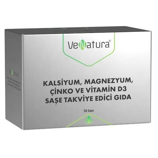 Venatura Kalsiyum Magnezyum Çinko ve Vitamin D3 30 Saşe