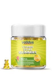 Validus Vitamin D3 1000 Iu K2 50 mcg 60 Gummies