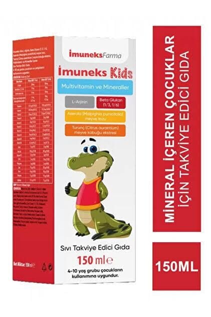Imuneks Kids Multivitamin ve Mineraller Takviye Edici Gıda 150 ml