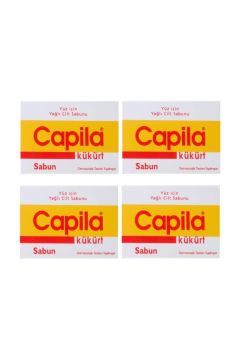 Capila Kükürtlü Sabun 90 gr 4 Kutu