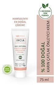 Incia Karın Çatlak Jel Kremi Çatlak Önleyici Organik Avokado Yağı Hamilelikte 75 ml