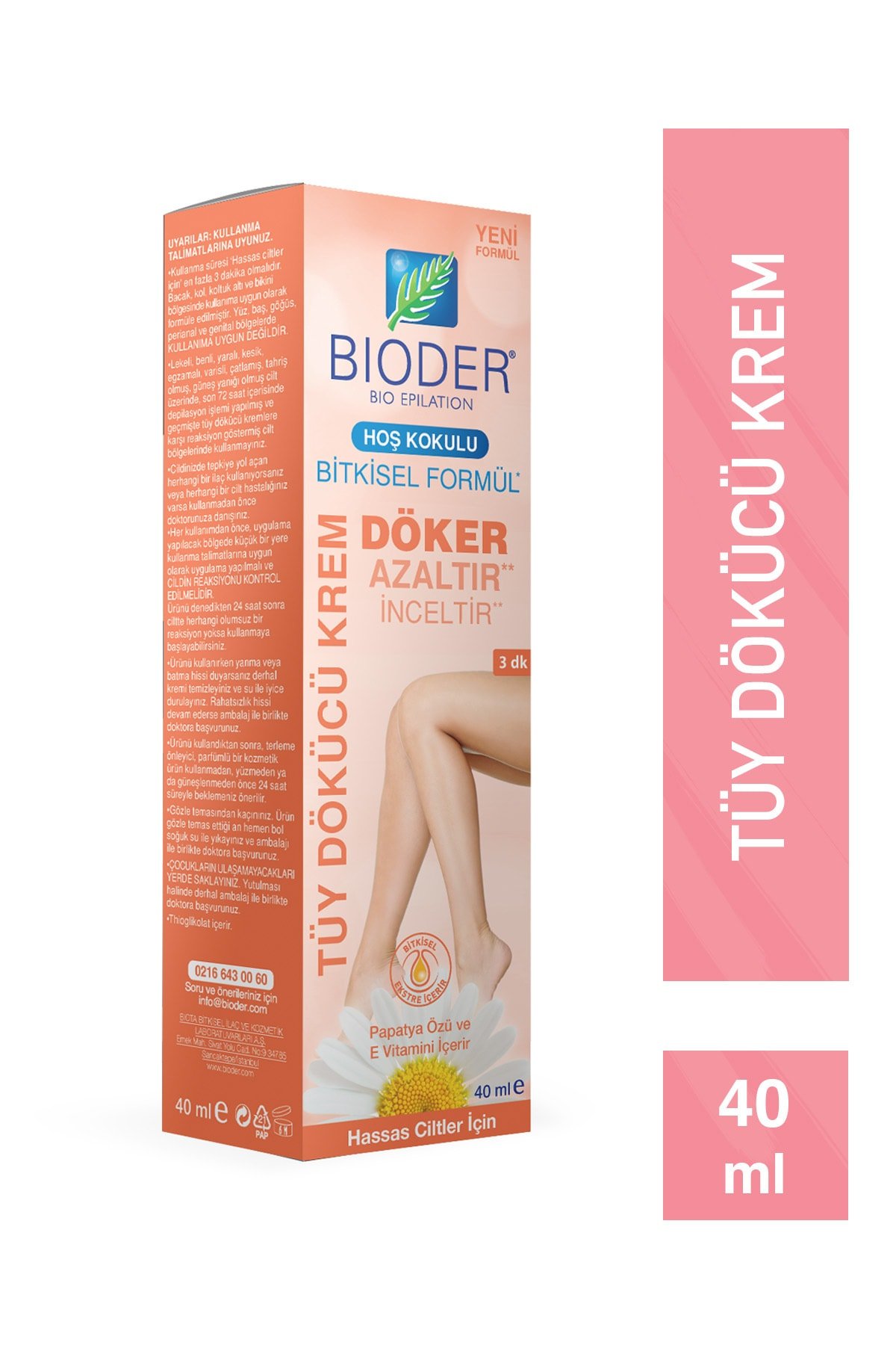 Bioder Tüy Dökücü Krem Hassas Cilt 40 ml