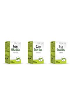 Ocean Ginkgo Biloba 30 Kapsül 3 Kutu