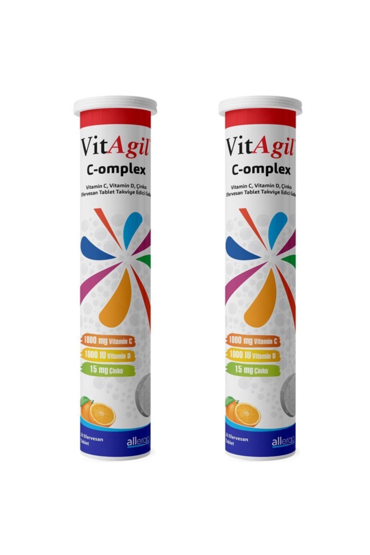 Vitagil Vitamin C-omplex 20 Efervesan Tablet 2 Kutu
